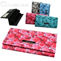 Damenbörse Clutch Börse Geldbörse Börse Damen Kunst Leder Geldbeutel NEU 14-9080