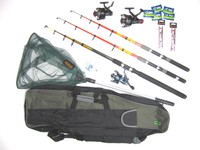 Angelset Komplettset  Rollen  Ruten  Zubehör Kescher  Posen  Nr.8