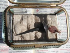 Vatican reliquary 1800s relic Holy Nail passion Jesus Christ COA