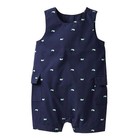NWT Carter's Baby Boys Navy Whale Print Romper - 24 Months