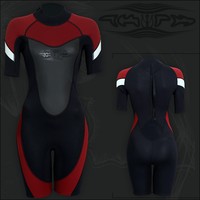 Damen 3mm Shorty Neoprenanzug Tauchanzug Surfanzug Neo XXS XS S M L XL 2XL NEU