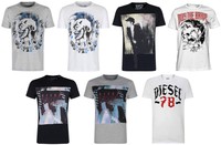 Mens Designer Diesel Fashion Short Sleeve T Shirt | Crew Neck