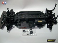 Tamiya komplettes Chassis TT-01 Type E fertig aufgebaut 