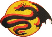 DRACHEN / DRAGON AUFBÜGLER / PATCH # 4 EMBROIDERY