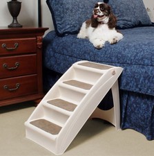 Folding Dog Stairs Puppy Cat Pet Steps Portable Tall High Bed Car Ladder Ramp