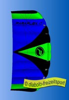 Paraflex Sport 1.7 Blau Lenkmatte Wolkenstürmer Lenkdrachen  Kite Drachen