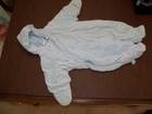 Infant Boy FIRST IMPRESSIONS one piece baby blue snowsuit size 6-9 months 