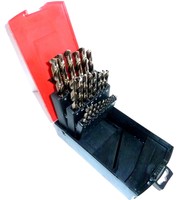 Edelstahl-Bohrer 25 tlg. HSS-E (1-13mm) Kobalt Cobalt (Co5) Spiral-Bohrer VA