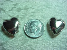 Silver Heart Nailheads/Studs 16mm/5/8" (1 dz)
