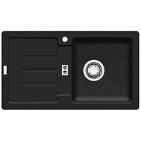 Franke Spüle STRATA STG 614-78 Onyx mit Stopfenventil / Ausschnittsmaß: 760 x 41