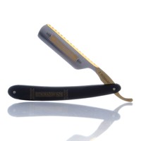 DOVO Rasiermesser BISMARCK EBENHOLZ vergoldet straight razor 6/8" EBONY 126810 