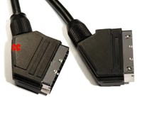 SCART Kabel Blei Adapter AV Bus 21 Pin für TV DVD CD VCR 1,5 M Video VCR spiele