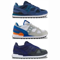 SAUCONY ORIGINALS TRAINERS - SHADOW ORIGINAL TRAINER -BLUE/WHITE/NAVY/GREY-BNWT