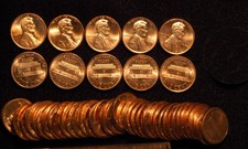 1974-D Lincoln cent - 2 Bu Uncirculated rolls ( 100 coins )