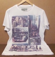 Primark Medium New York City T-Shirt   Größe M  Farbe: weiß mit Foto Muster