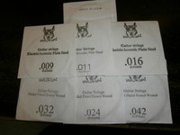 Einzelsaiten für E-Gitarre kein Satz von Snarling Dogs Made in USA