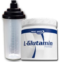 (63,60€/kg) Best Body Nutrition L Glutamin Pulver 250g + Shaker