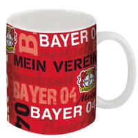 Bayer 04 Leverkusen Tasse Kaffeebecher Becher Bayer 04 Schriftzüge Neu