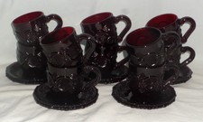 10 Avon Cape Cod Red *Cups & Saucers*