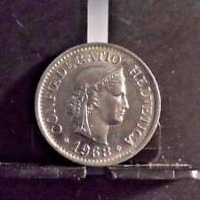 Circulated 1968 10 Rappen Switzerland Coin (102616)1