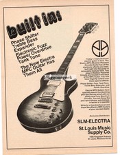 1976 SLM Electra Electric Guitar St. Louis Music Co.Vtg Print Ad