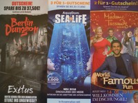GUTSCHEINE - BERLIN DUNGEON,MDE TUSSAUDS,SEALIFE&AQUADOME BERLIN  bis 31.10.2016