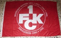 1.FCK Kaiserslautern Flagge Fahne Offizielles Produkt Wetterfest 120x180 cm Ösen