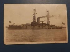 USS Battleship Illinois...BB-17.1907-15 Military Ship Postcard..Used 1918