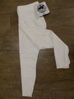 Pikeur Reithose Damen Ratina Hochbund Microfaser weiß Kniebesatz Stoff Gr. 88