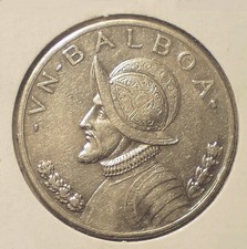 Panama 1931 Silver One Balboa, Crown Coin Shown. E58