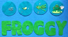 *Teach Science* Froggy Is His Name-O Life Cycles Felt Flannel Felt Board Story