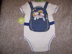  VERA BRADLEY BABY BOY BODYSUIT SZ 6/9 M NWT BAYOU WAVES BACKPACK DESIGN