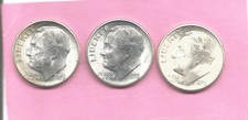 New listing
(3) 1953-S Silver Roosevelt Dimes - High Grade - Absolute Gem Bu Coins