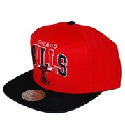 Mitchell and Ness CHICAGO BULLS Snapback Mütze Rot / Schwarz Tri-Pop Cap