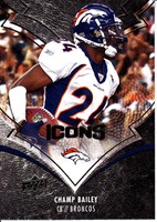 CHAMP BAILEY ( BRONCOS ) 2008 UD FOOTBALL ICONS CARD NFL