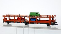 Arnold 4990 Spur N  Autotransport-Wageneinheit mit 3  VW-Autos , mit Mängeln
