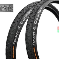 2x Continental Town & Country 26" Cross MTB Straße Tour Fahrrad Reifen 1 Paar