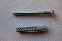 60 Stück Schlüsselschrauben 8x80 und 60 Fischer Dübel UX 10x60 