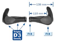 VELO ERGOGEL D3 BAR Lenker Griffe Schraubgriffe mit Barends Bar End Barend Griff