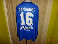 Arminia Bielefeld reusch Langarm Matchworn Trikot 1999/00+ Nr.16 Gansauge Gr.XL