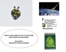 Moldavite Faceted Pendant. " The Holy Grail Stone " 925 Silver. Fast Usa Seller.