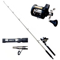 ANGELSET NORWEGEN NORWEGENRUTE 2,00m 500 gr. MULTIROLLE MIT TIEFENZÄHLER