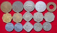 Republic/British India George V Mix Lot 15 Diffirent Mint & Years Coins (A687)