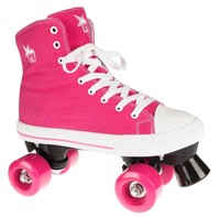 Rookie Rollschuhe Canvas High Disco Roller pink NEU 56223