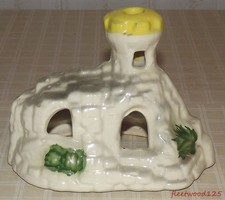 Vintage Ceramic Aquarium Fish Tank Figurine Ornament Bridge