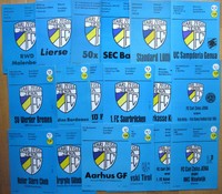 19x DDR Fußball EC IFC Programm FC Carl Zeiss Jena ab 1977
