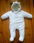 UNISEX INFANT BEAR SNOWSUIT - 3/6 MONTHS 
