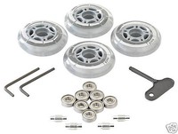 NEUE Hudora Inliner Ersatzrollen 82x24 mm inkl. ABEC 5 o. 80x24