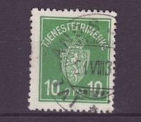 Norwegen Dienst Nr.      2 gest.  Löwe im Schild