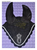 Edle  Fliegenhaube , Schwarz , Strass  , Gr. WB , NEU , Oldenburger